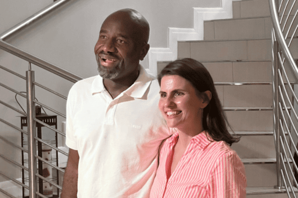 Unsere Freunde Andrea und Yves bei ihrem Abschied