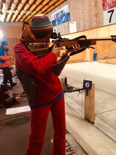 Ich beim Stehend Schiessen - Biathlon Oberhof