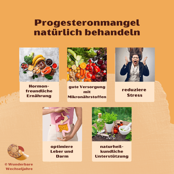 Progesteronmangel natürlich behandeln